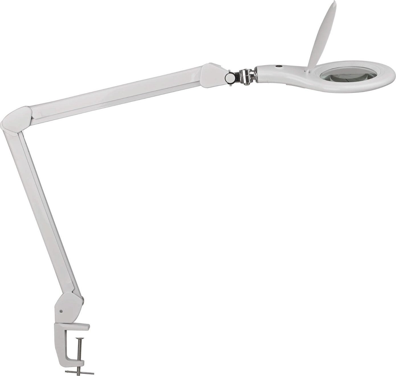 Maul Stolní lampa MAUL LED Macro lampa s bílou svorkou
