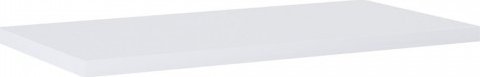 Alkotest A857964806 / ROCA / KWADRO / KOUPELNOVÁ DESKA 80 CM MDF, BÍLÝ LESK / NÁHRADNÍ DESKA 166866 /