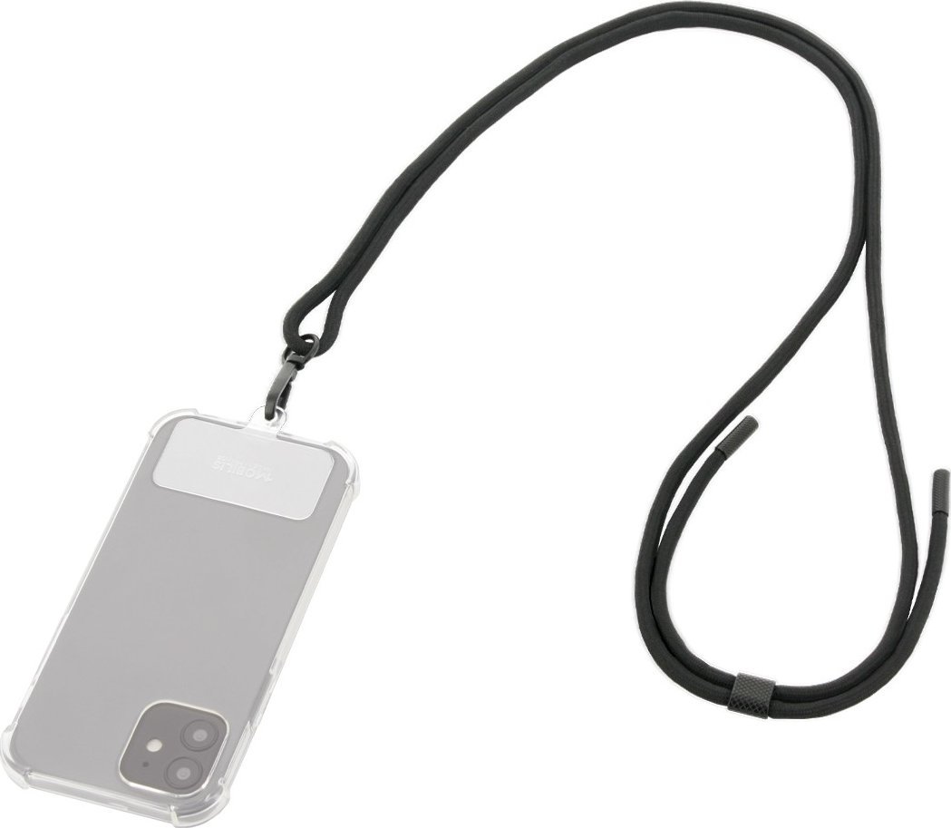 Mobilis  Univerzální odnímatelná šňůrka -75cm- Černá - Měkká taška