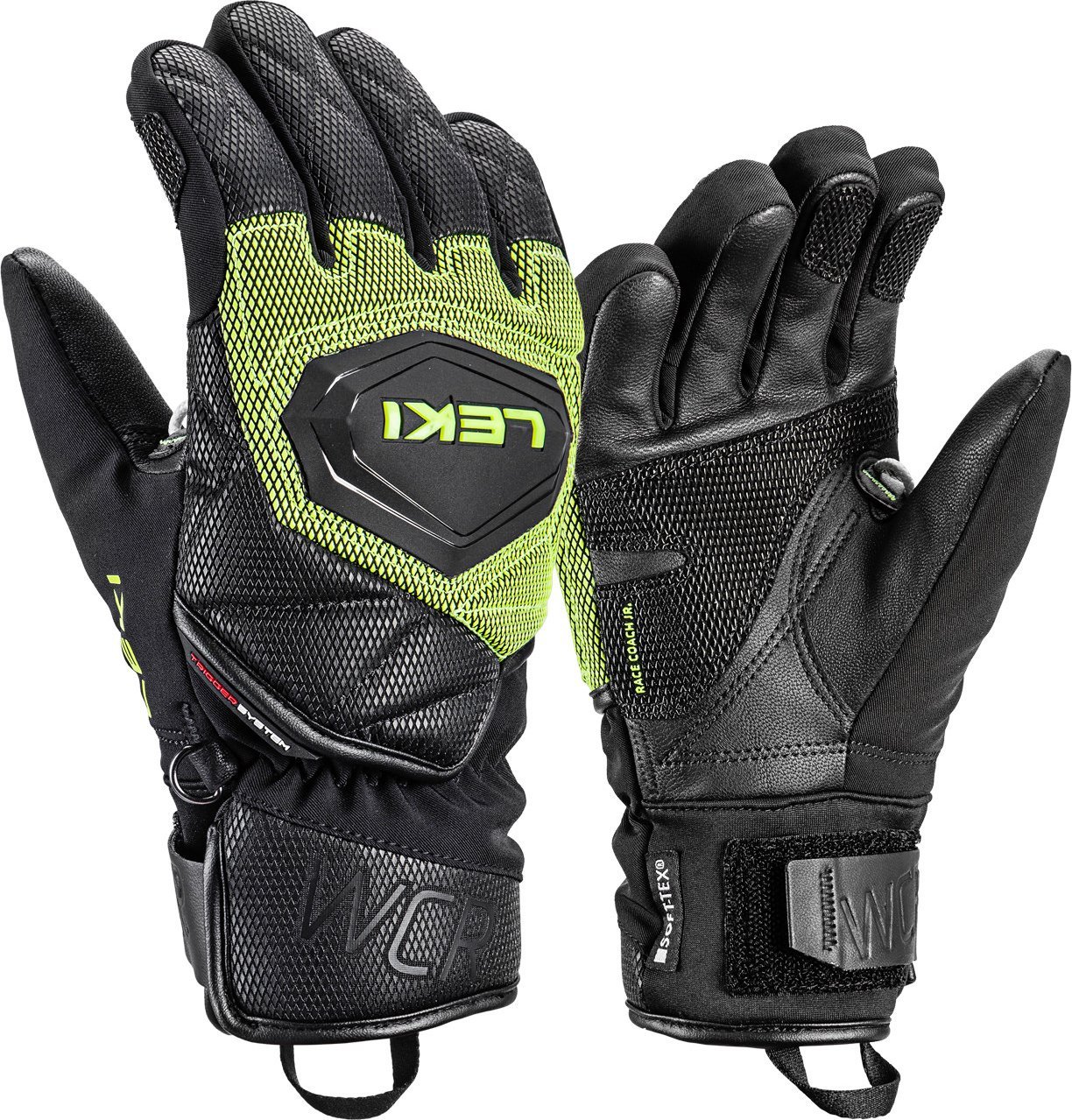 Leki LEKI GLOVES WCR Coach 3D Jr. lemon 8.0