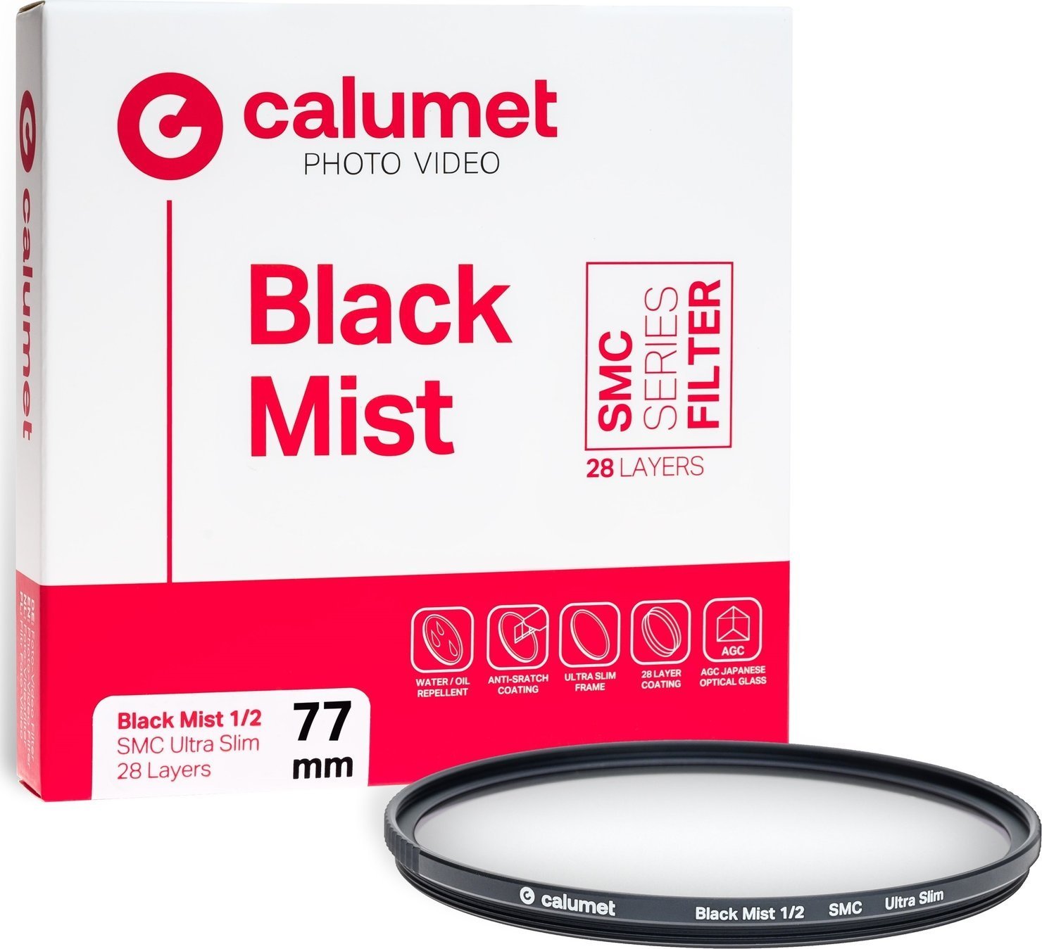 Calumet filtr Calumet černý mlhový filtr 1/2 SMC 77 mm Ultra Slim 28 vrstev