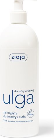 Ziaja Reliéf pro citlivou krémovou tvář a tělesné čisticí gel 400ml dávkovač