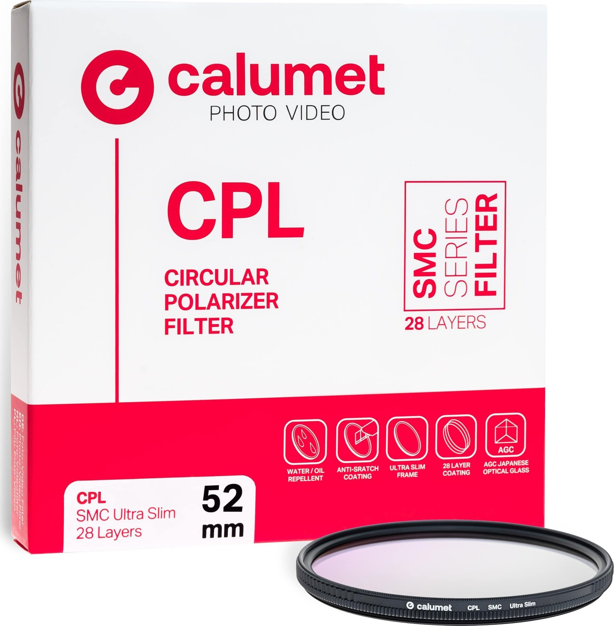 Calumet filtr Calumet CPL SMC filtr 52 mm Ultra Slim 28 vrstev