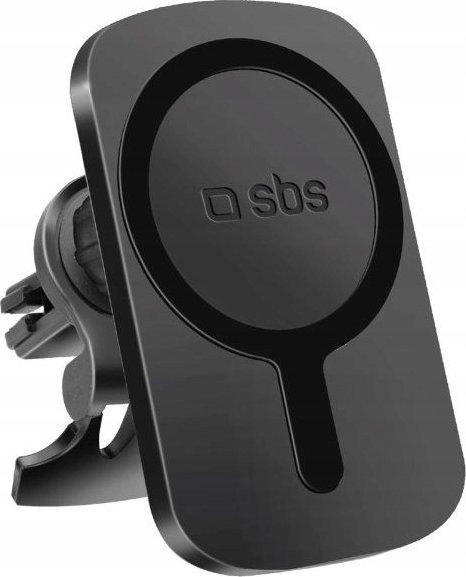 Držák smartphonu SBS TESUPWIR15WMS s nabíječkou kompatibilní s MagSafe - černý