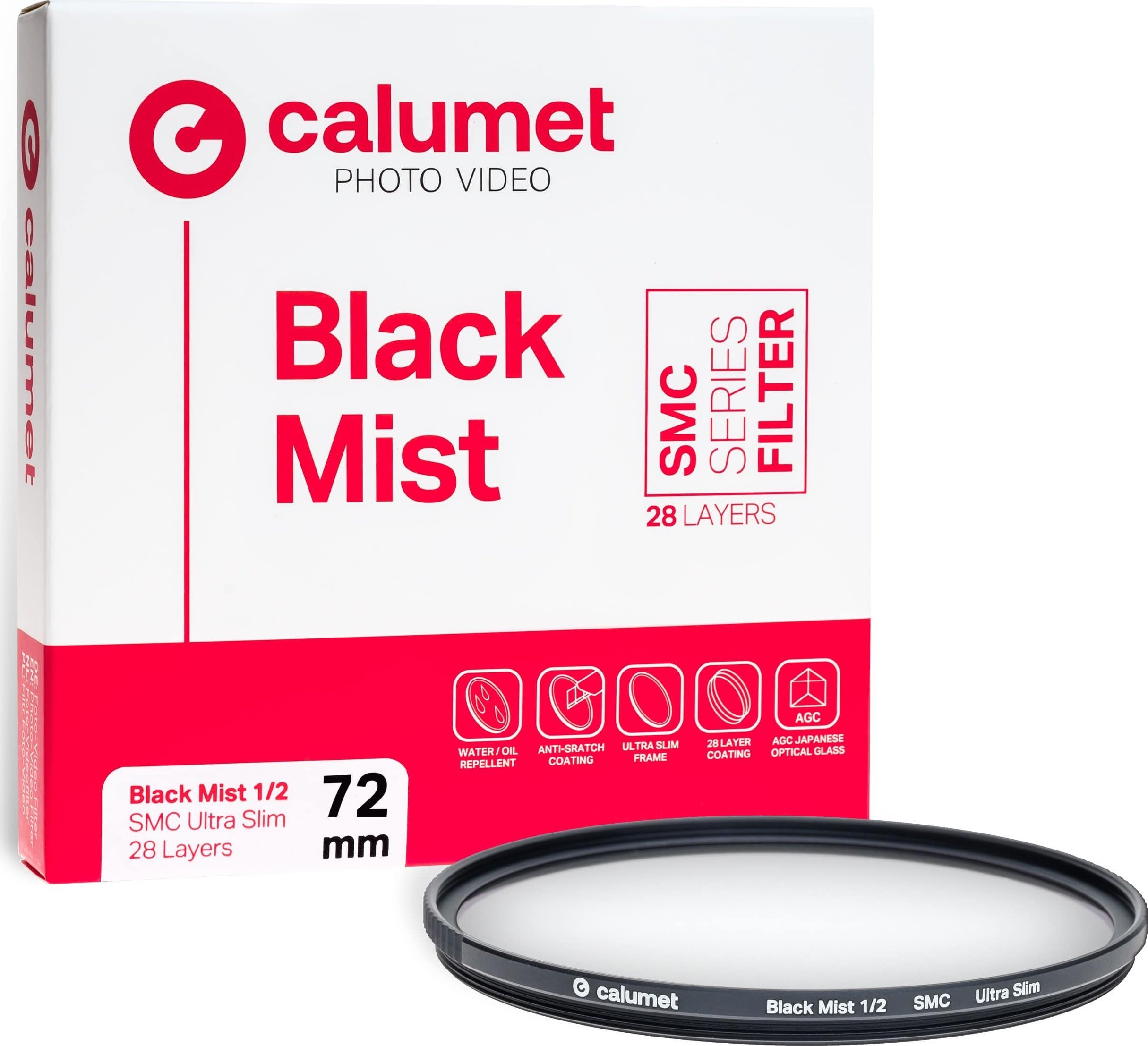 Calumet filtr Calumet černý mlhový filtr 1/2 SMC 72 mm Ultra Slim 28 vrstev