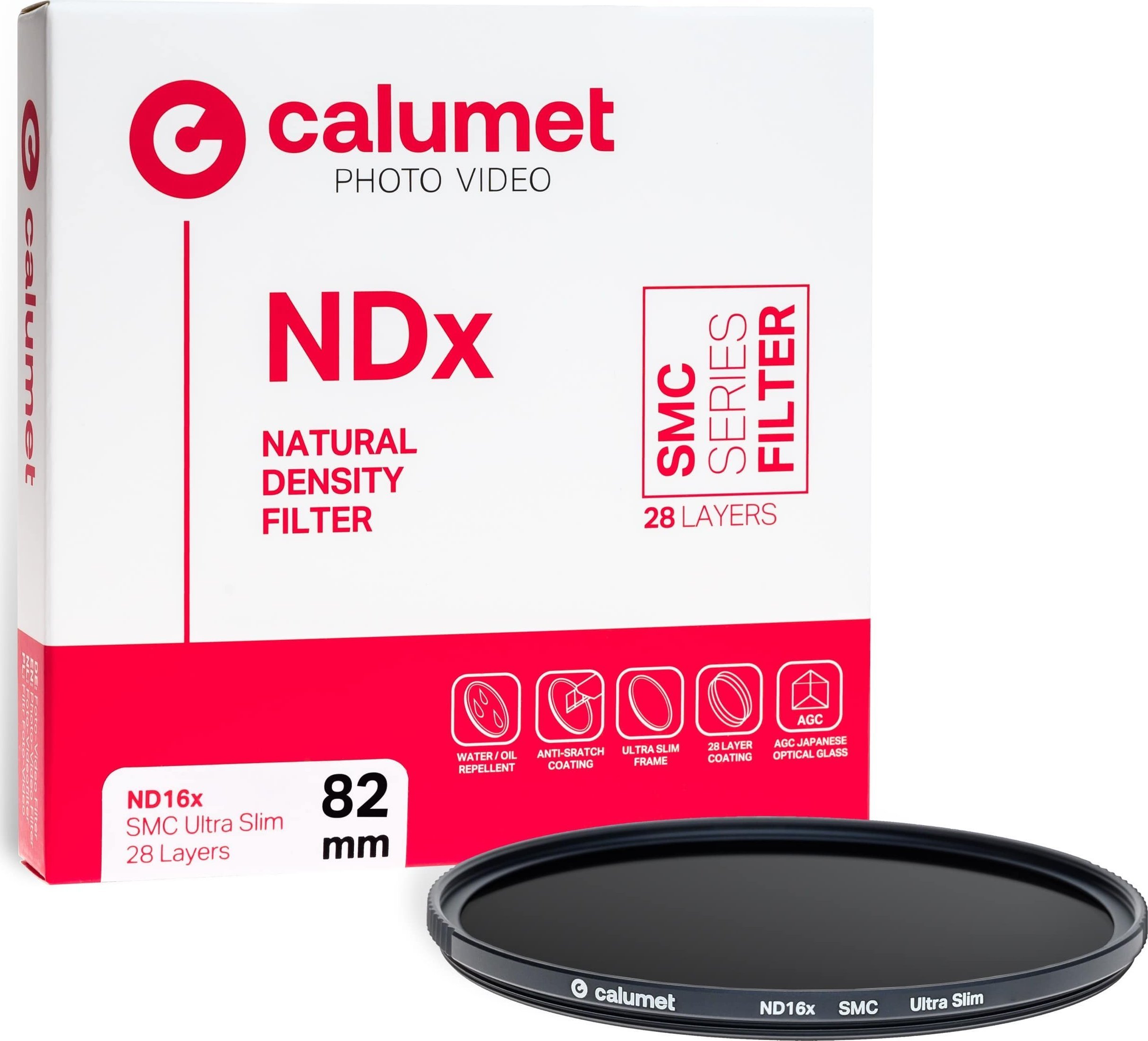 Calumet filtr Calumet ND16x SMC filtr 82 mm Ultra Slim 28 vrstev