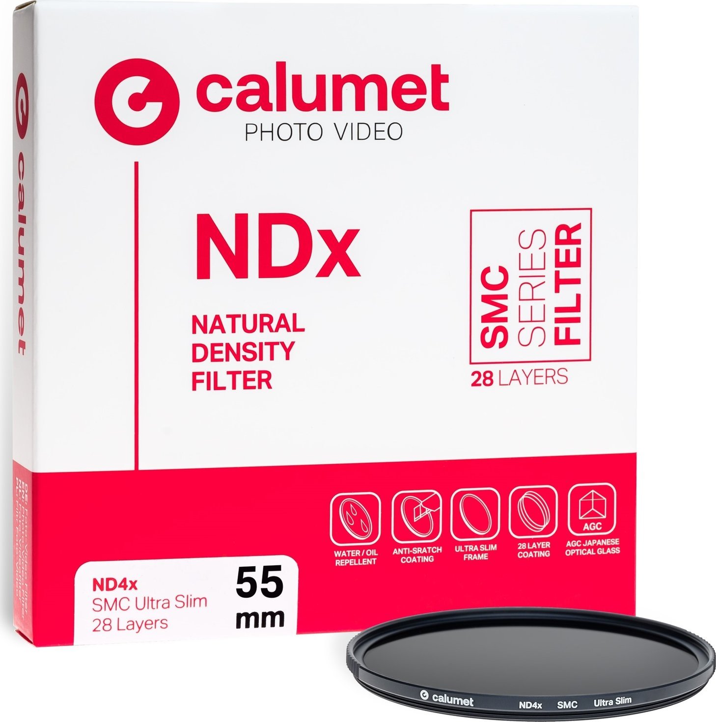 Calumet filtr Calumet ND4x SMC filtr 55 mm Ultra Slim 28 vrstev