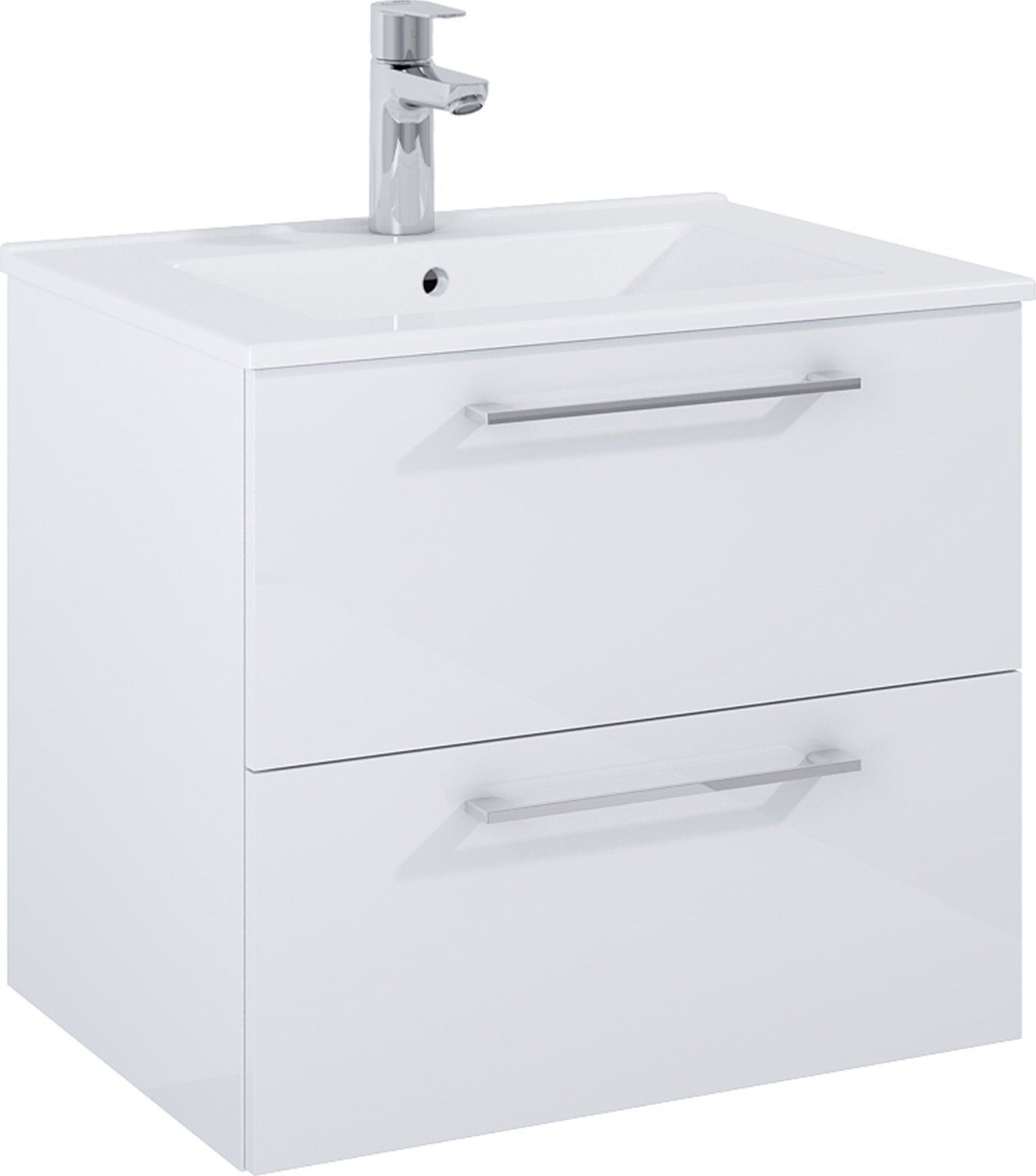 Alkotest A857949806 / ROCA / ROMA / KOUPELNOVÁ SKŘÍŇKA 60CM 2S K DOPLNĚNÍ UMYVADLEM HEBE, BÍLÝ LESK / NÁHRADNÍ 5110008 /