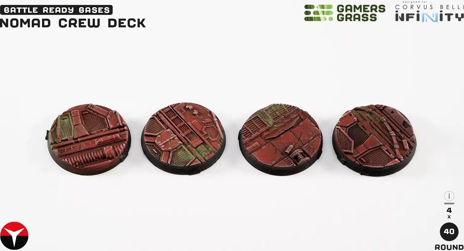 Gamers Grass Karetní hra Infinity - Nomad Crew Deck - kulatý 40mm (4x)