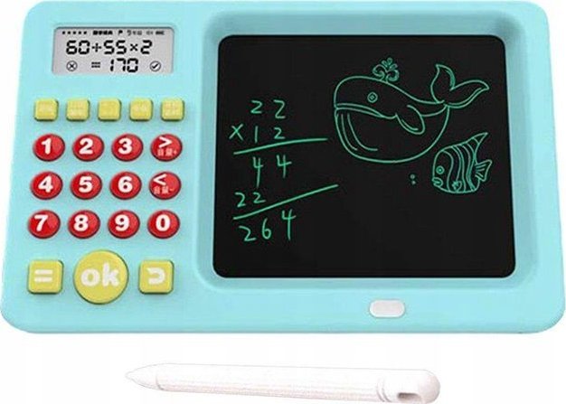 Xrec Kreslicí tablet LCD tabule 5,2   barevná kreslicí tabule + kalkulačka / modrá