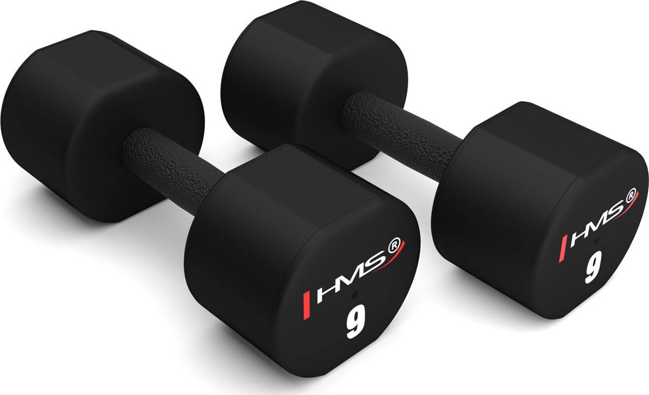 HMS Polyuretanové činky HPT09 2 x 9 kg