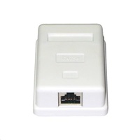 Zásuvka STP 1x RJ45 Cat5E, blok 110, na omítku