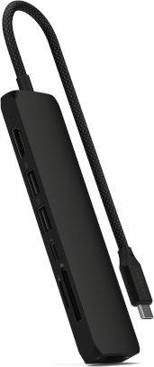 Satechi 7-in-1 Slim Multiport adaptér s Ethernetem USB-C / 2x USB-A, USB-C PD, HDMI 4K, Ethernet, Micro/SD