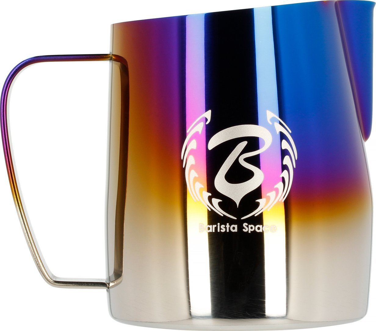 Barista Space  - Titanium Half Blue konvička na mléko 450 ml