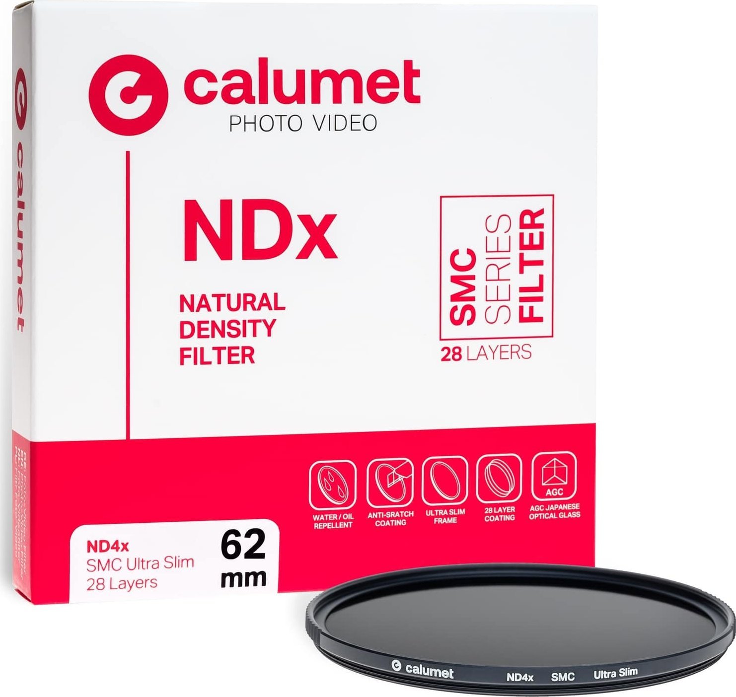 Calumet filtr Calumet ND4x SMC filtr 62 mm Ultra Slim 28 vrstev