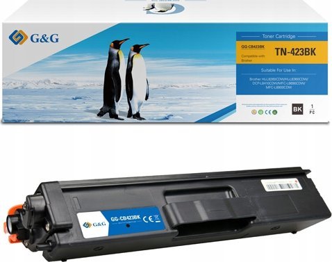 G&G Toner Toner kompatibilní s Brother TN423BK, NT-CB423BK, černý, 6500 stran