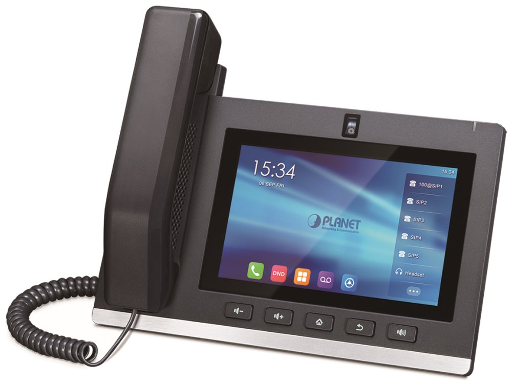 Planet ICF-2000 Smart Android SIP videotelefon, 7  dotykový LCD, Android OS 9.0, PoE, WiFi, H.264, HD audio