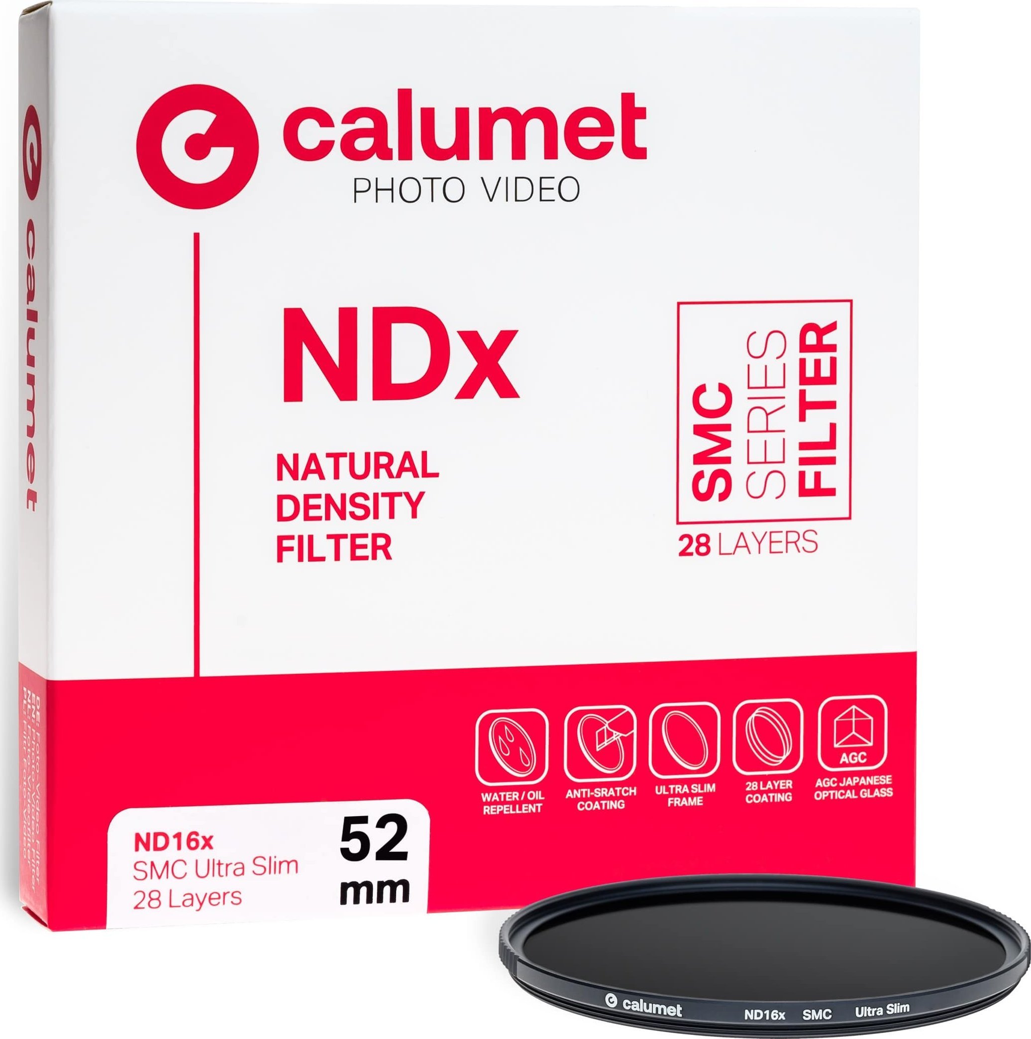 Filtr Calumet Calumet ND16x SMC filtr 52 mm Ultra Slim 28 vrstev