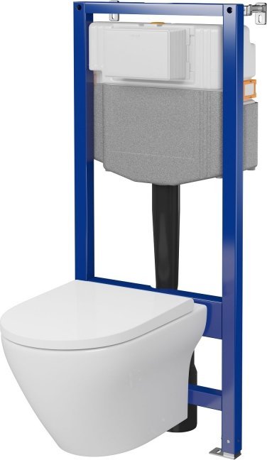 Alkotest S701-823 / CERSANIT / AQUA 50 / C20 podomítkový rám pro WC QF+ MZ LARGA OVAL CO DUR SOFT CLOSE ŁW /