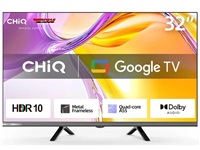CHiQ L32M9E TV 32 , HD, smart, Google TV, Dolby Audio, dbx-tv, HDR 10