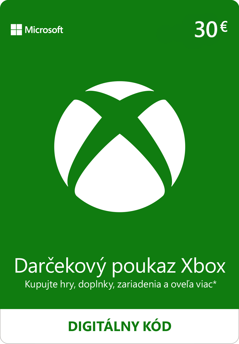 ESD XBOX - Dárková karta Xbox 30 EUR