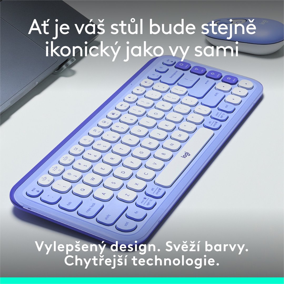 Logitech POP ICON KEYS, Lilac, US INT L