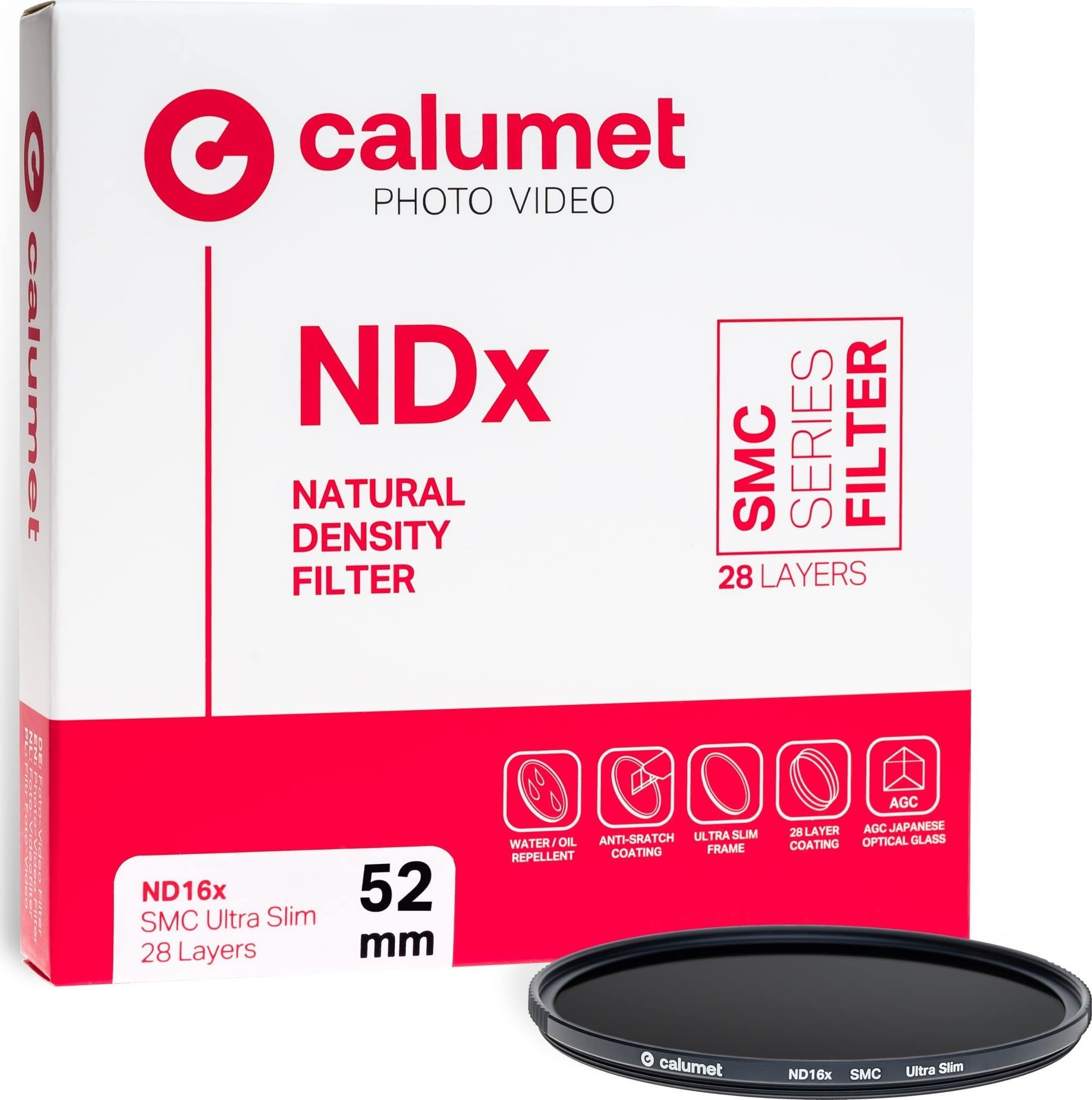 Filtr Calumet Calumet ND16x SMC filtr 52 mm Ultra Slim 28 vrstev