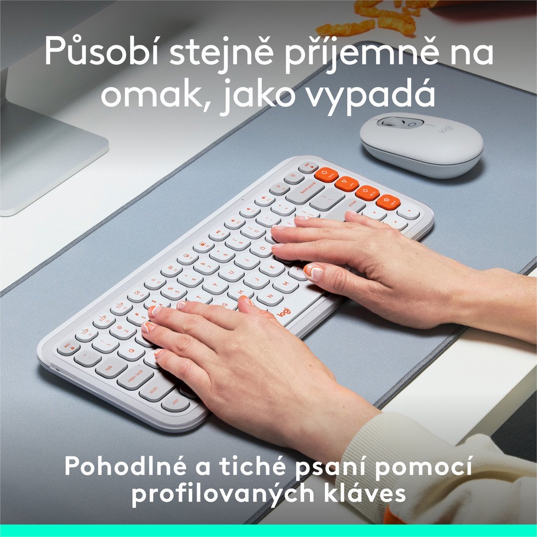 Logitech POP ICON KEYS, White, US INT L