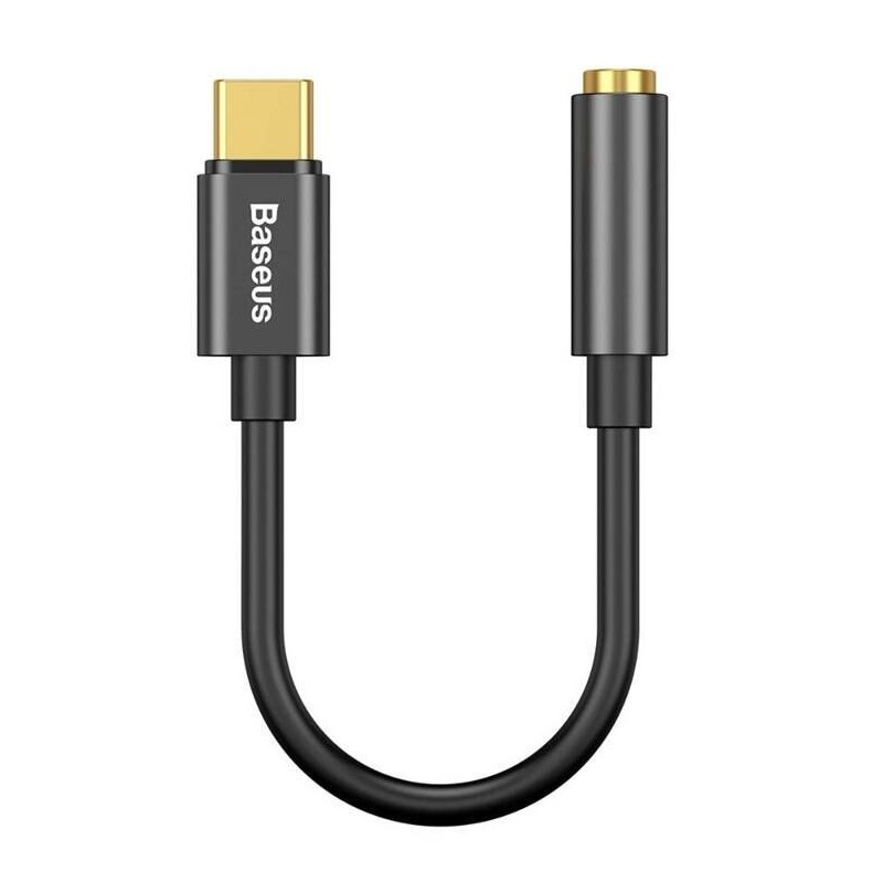 Adaptér USB Baseus L54 USB-C - Jack 3,5 mm Čierny (6953156297845)