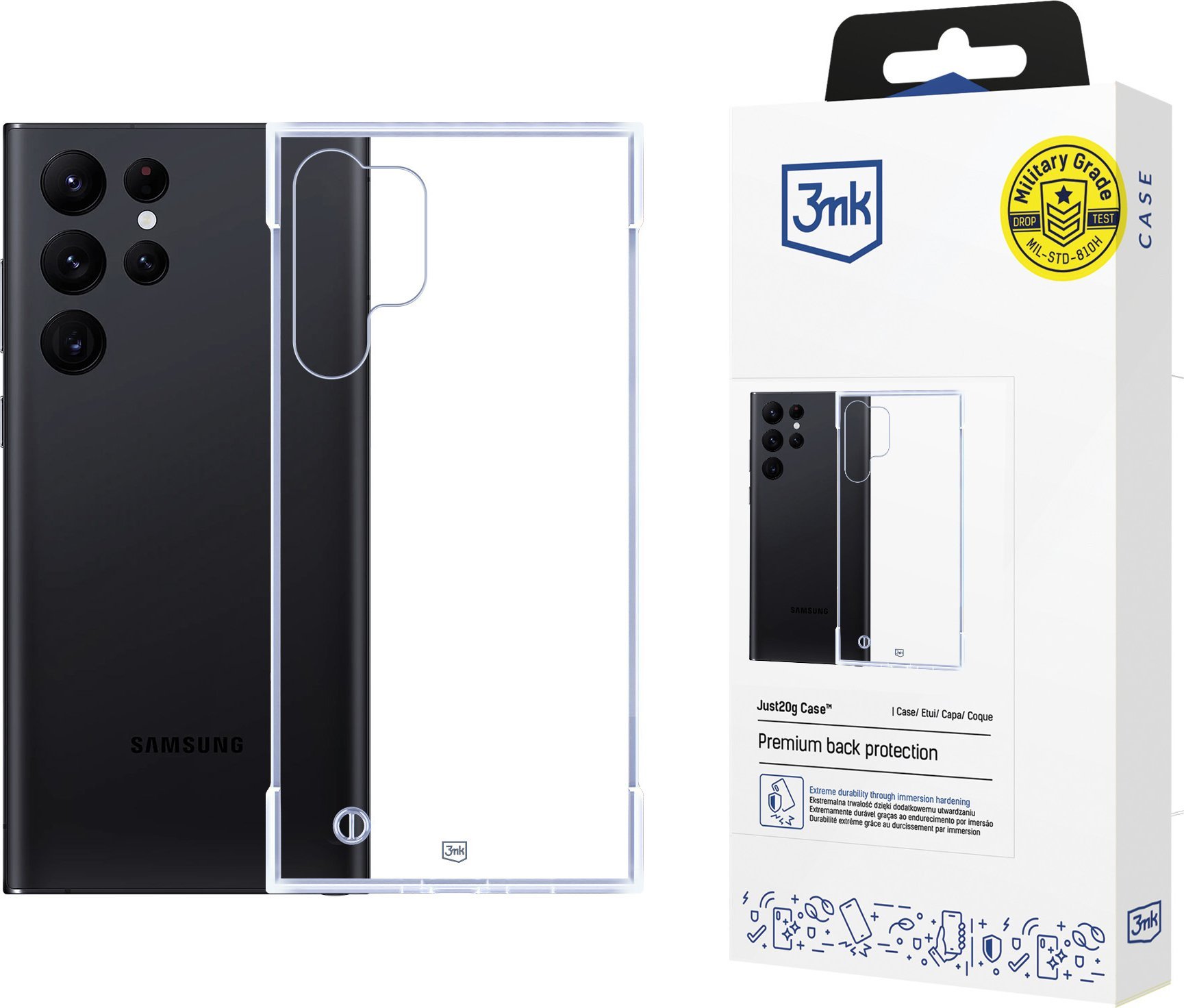 3mk Just20g Clear Case pro Samsung Galaxy S24 Ultra