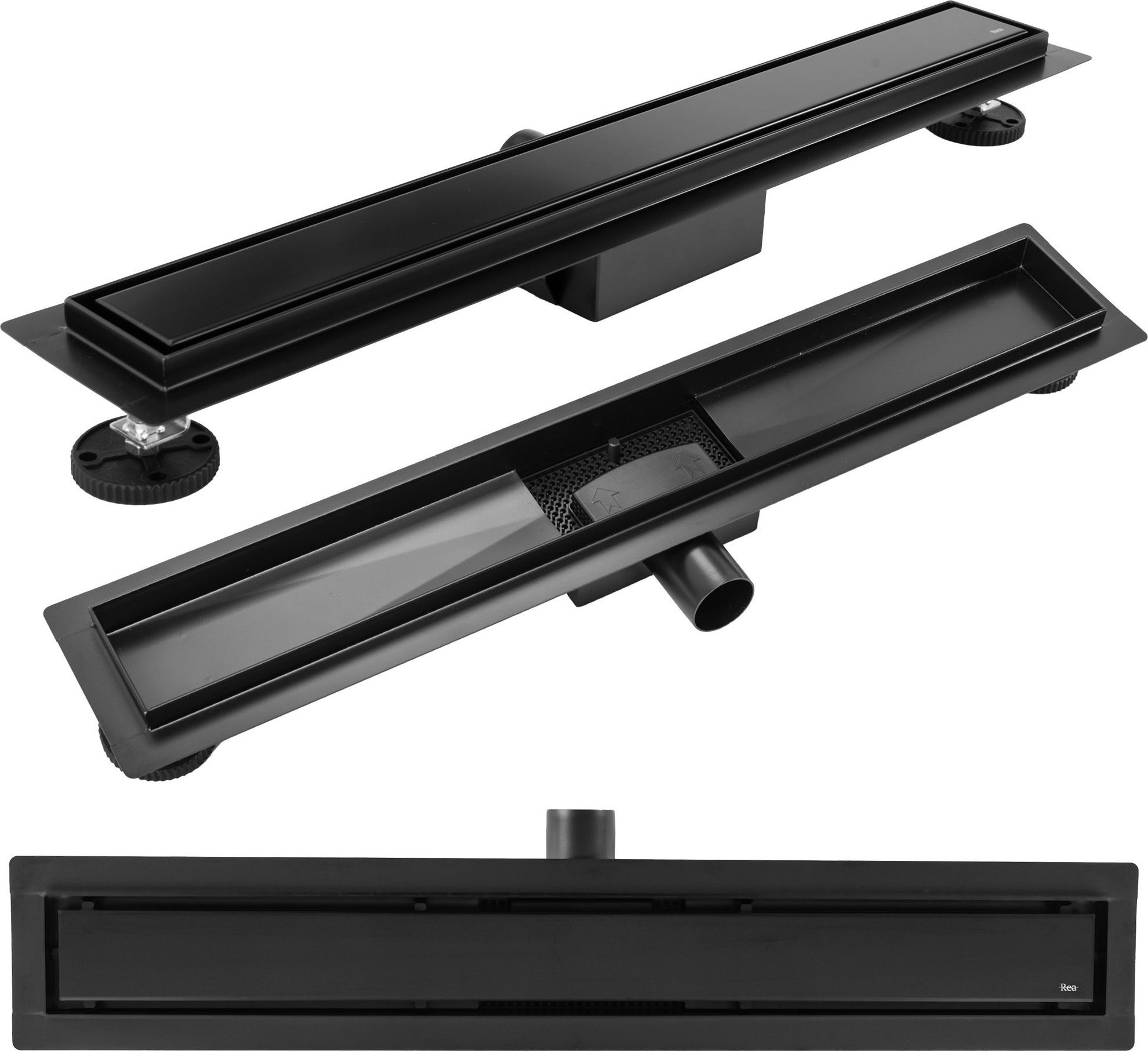 Rea Lineární odtok REA Neox Black 80