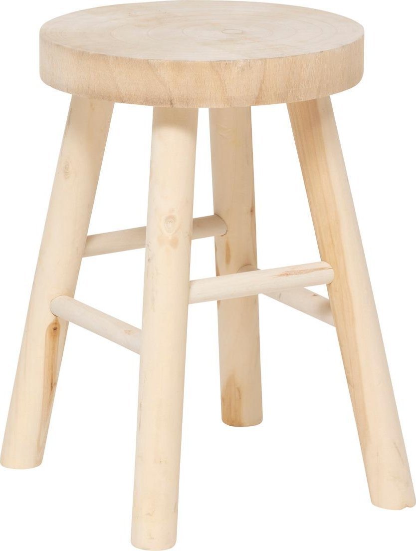 Dřevěný taburet NYAR, O 28 cm