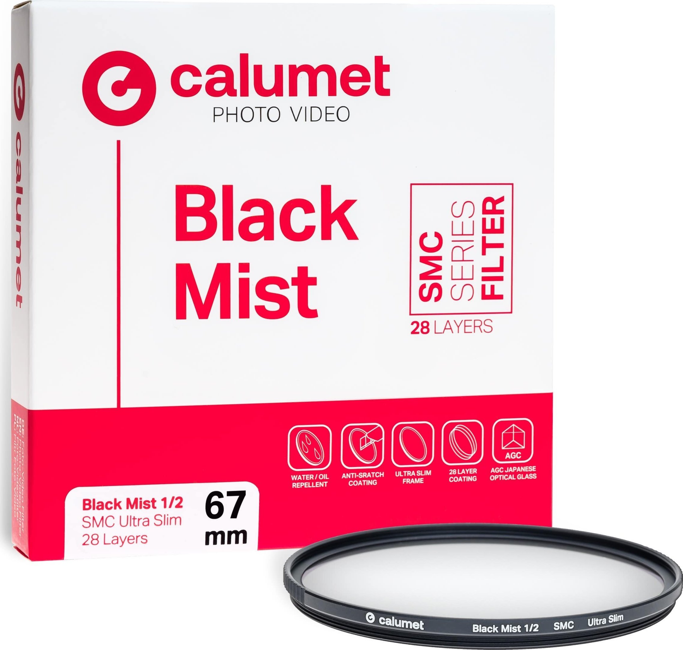 Calumet filtr Calumet černý mlhový filtr 1/2 SMC 67 mm Ultra Slim 28 vrstev