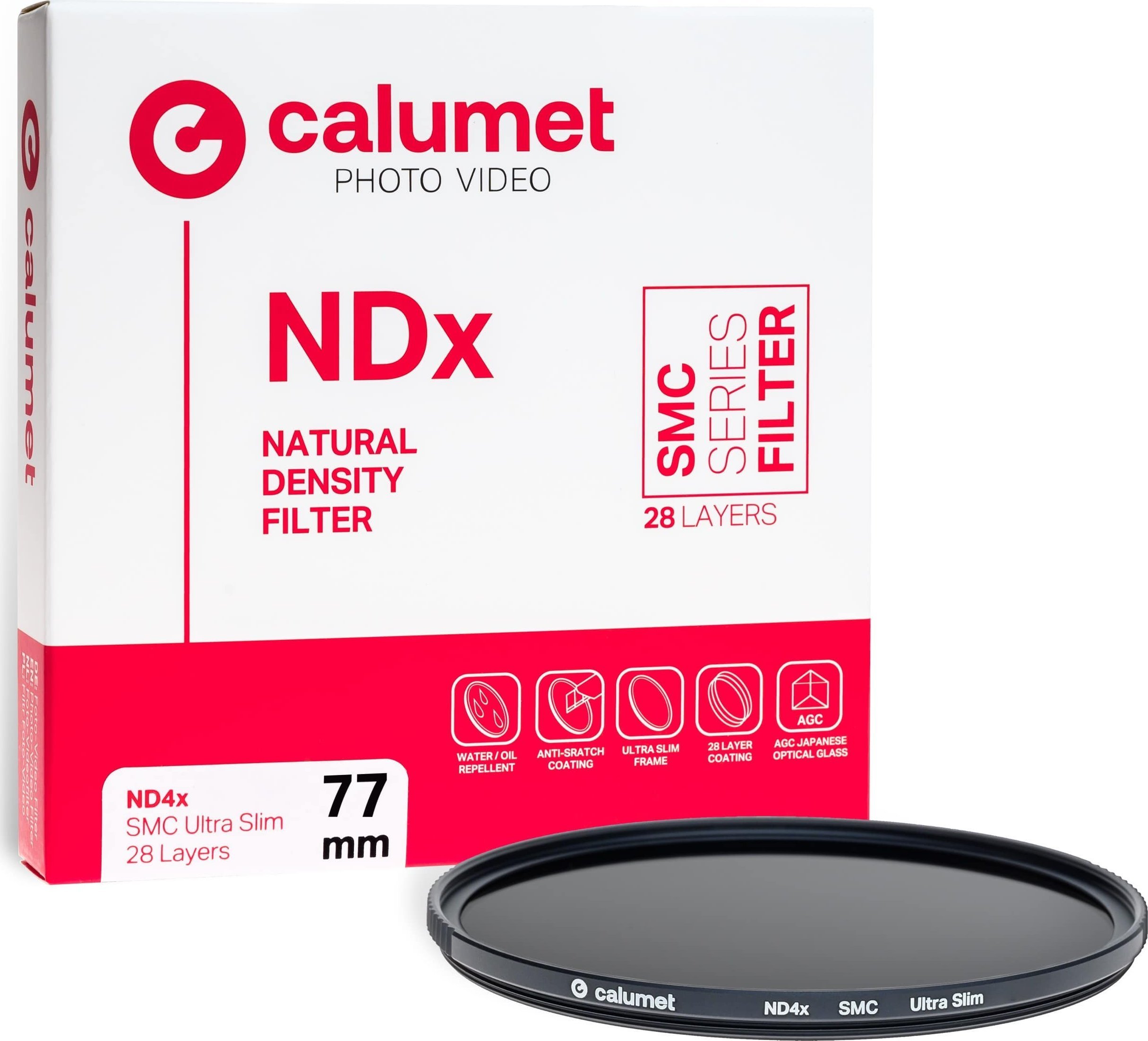 Calumet filtr Calumet ND4x SMC filtr 77 mm Ultra Slim 28 vrstev