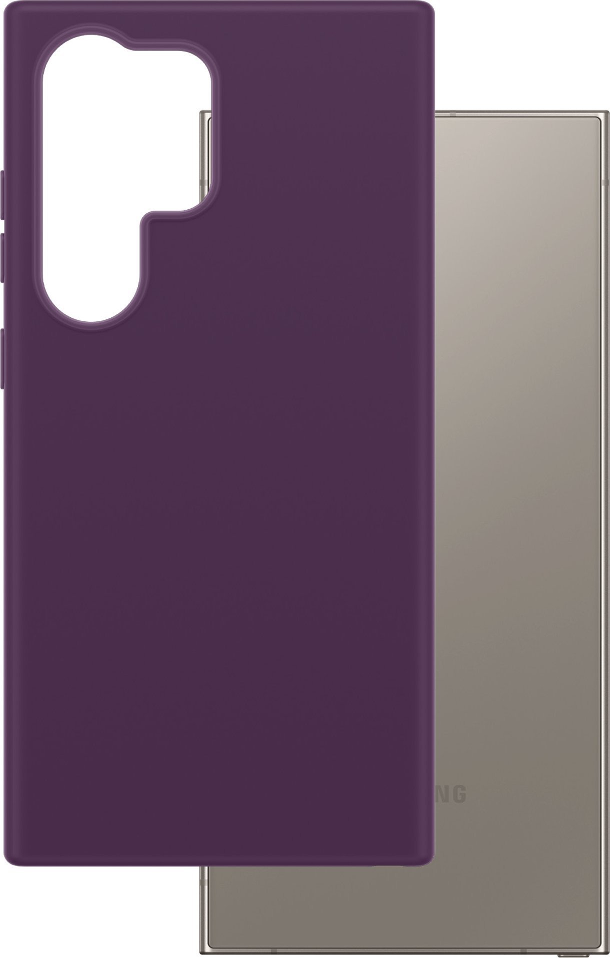 CARE by PanzerGlass - Zadní kryt pro mobilní telefon - polykarbonát, mikrovlákno, silikon - švestkově purpurová - pro Samsung Galaxy S25