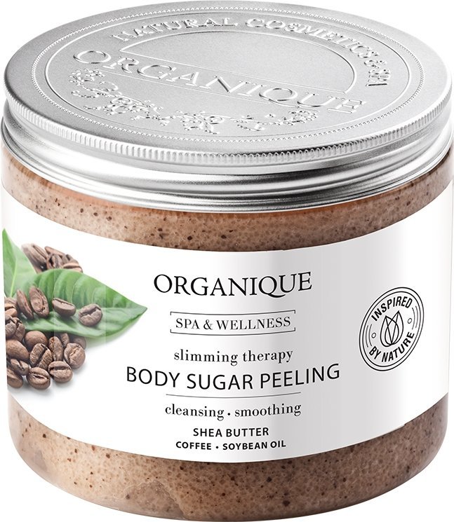 Organique Slimming Therapy Cukrový tělový peeling proti celulitidě s vůní kávy 200 ml