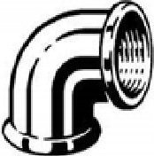 Viega Luk 90  1 1/4 hnědý