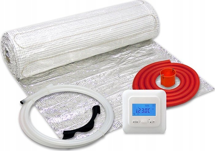 Thermoval Sada topné rohože, jednostranně napájená WT 2010 AL, 150 W/m2, 6,0 m2, regulátor TVT 04 EDO, podlahové vytápění