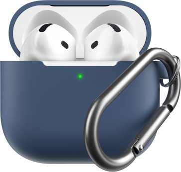Class and Culture LLC KeyBudz Elevate Keychain - Silikonové ochranné pouzdro pro AirPods 4. generace (kobaltová modrá)