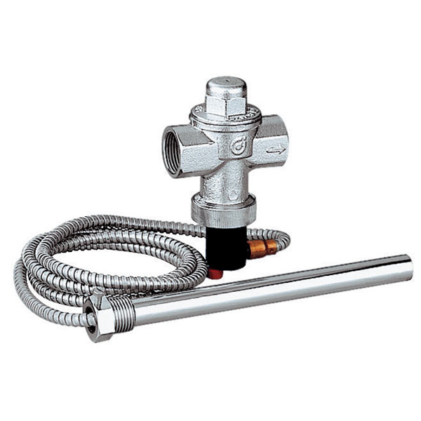 Caleffi Tepelný pojistný ventil pro kotle na tuhá paliva s dvojitým teplotním čidlem 3/4 (543513)