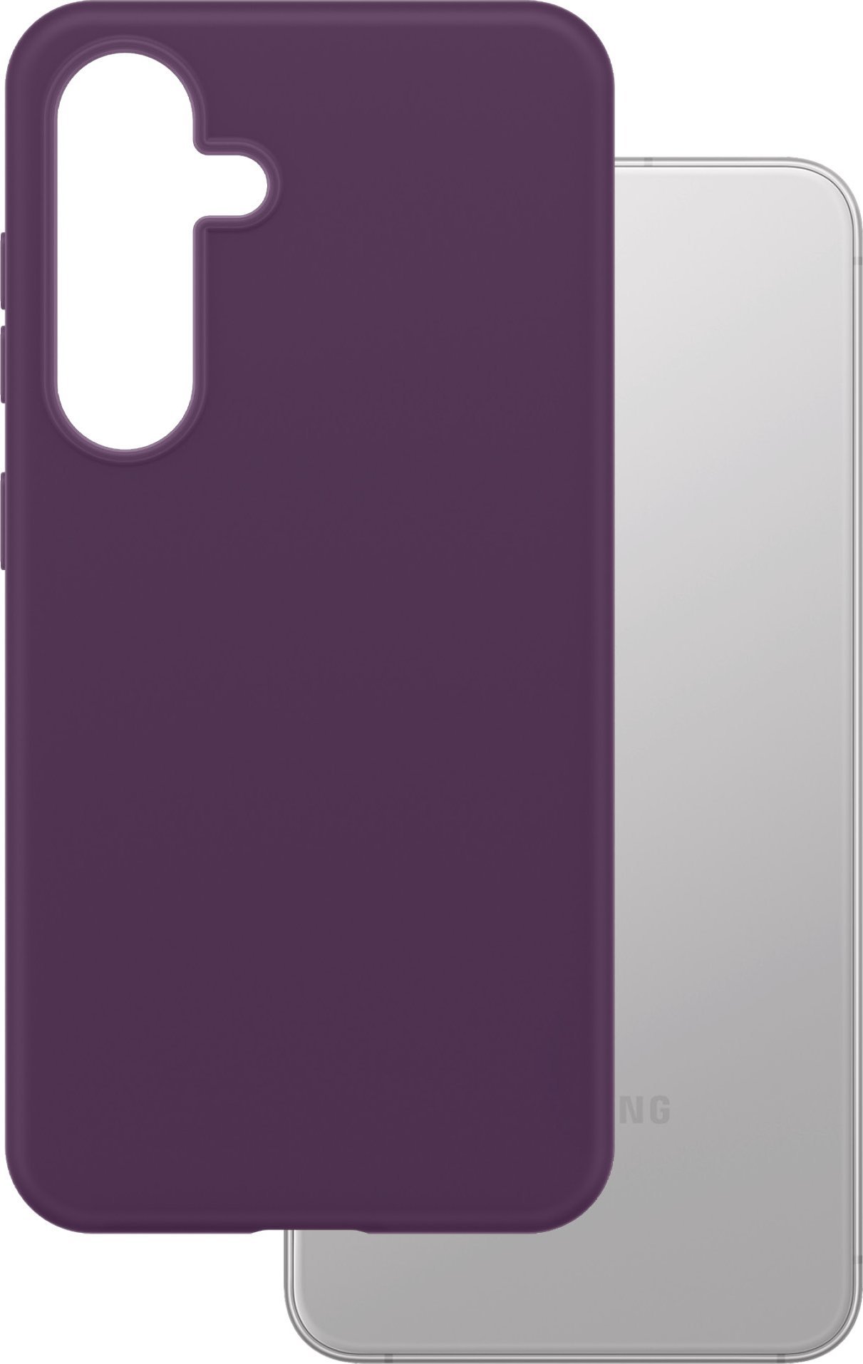 CARE by PanzerGlass - Zadní kryt pro mobilní telefon - vlajková loď - 100% recyklovaný termoplastický polyuretan (TPU) - švestkově purpurová - pro Samsung Galaxy S25+