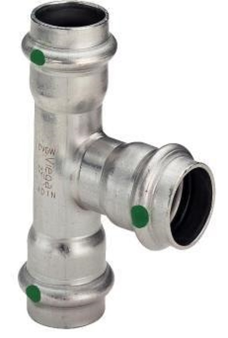 Viega SC-Contur T-kus z nerezové oceli 18x18x18mm - 435868