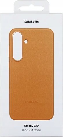Samsung Ochranný kryt z veganské kůže pro Galaxy S25+ Brown