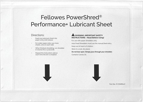 Fellowes Olejové fólie pro skartovačky 10 ks.