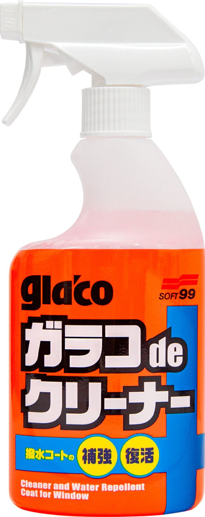 Soft99 Čistič Glaco De Cleaner, příprava skla a neviditelný stěrač, 400 ml