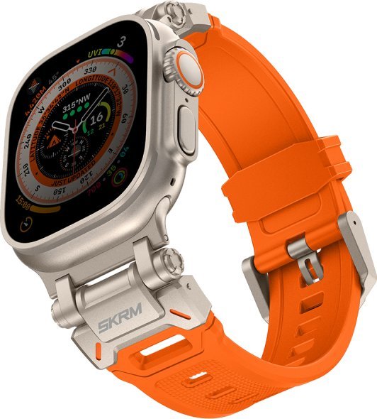 Skinarma Titon Apple Watch Ultra 49mm řemínek oranžový/oranžový