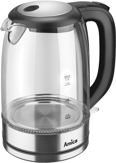 CZAJNIK AMICA SZKLANY KD 2050G INOX