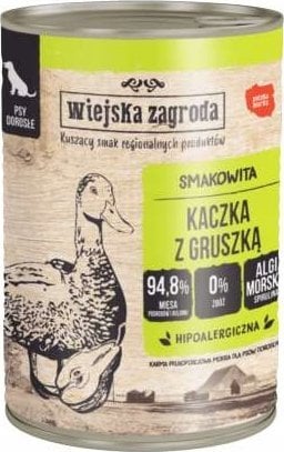 WIEJSKA ZAGRODA Duck with pear - vlhké krmivo pro psy - 400g