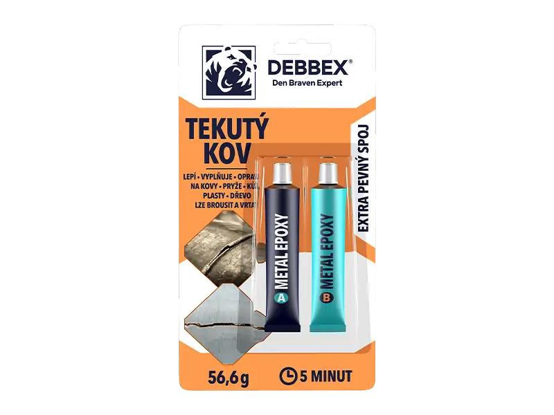 Lepidlo epoxy dvojzložkové kov 56,6 g DEBBEX