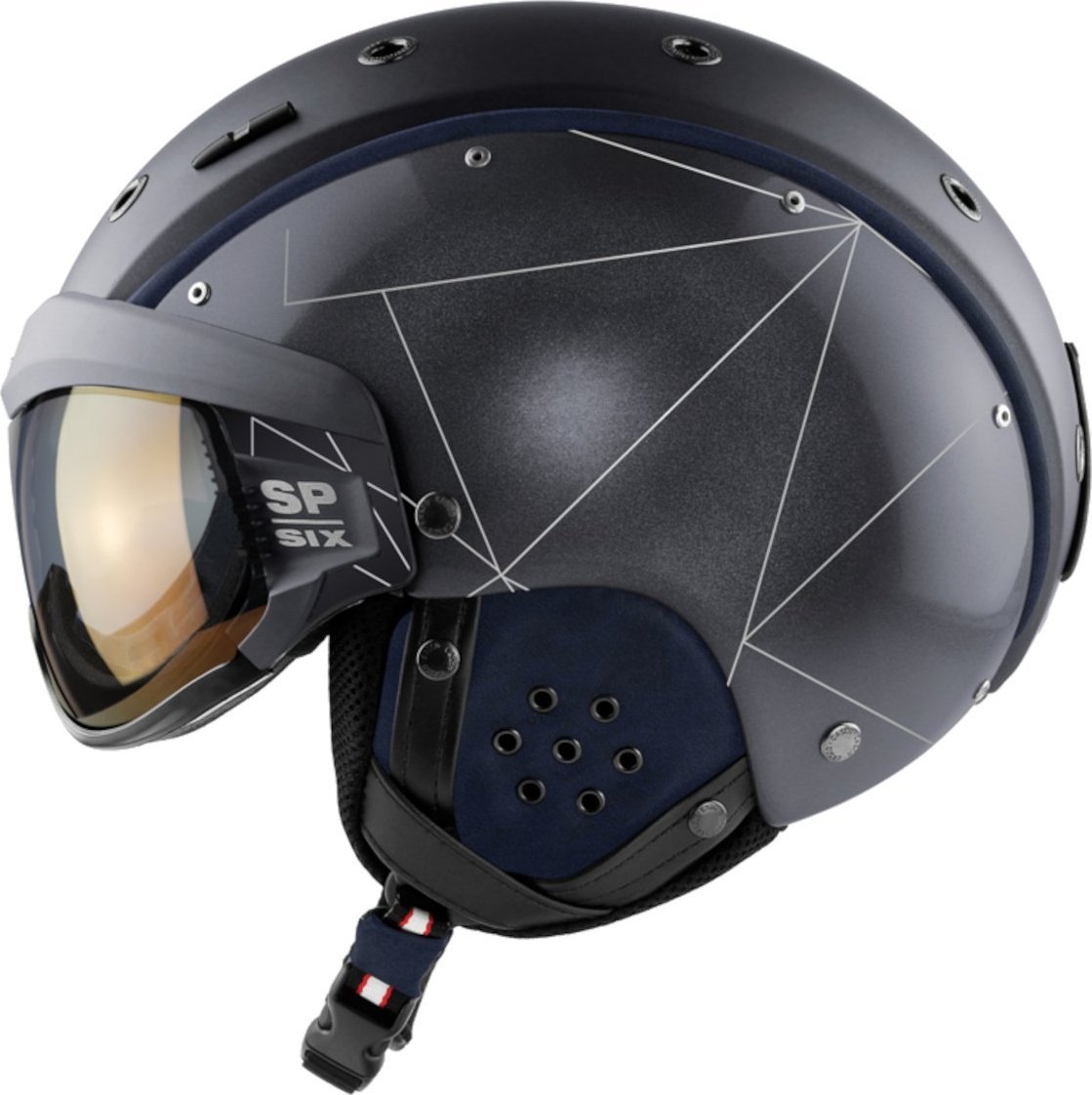 Casco  PŘILBA SP-6 LIMITED ČERNO-STŘÍBRNÁ M 54-58
